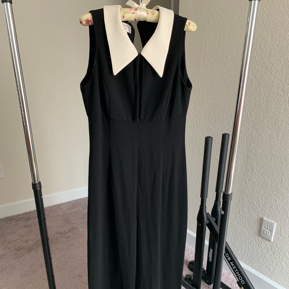 Jones New York black and white jumpsuit.